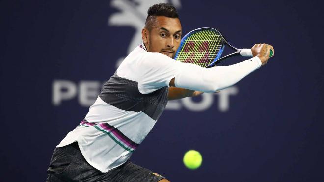 Nick Kyrgios, durante un partido.