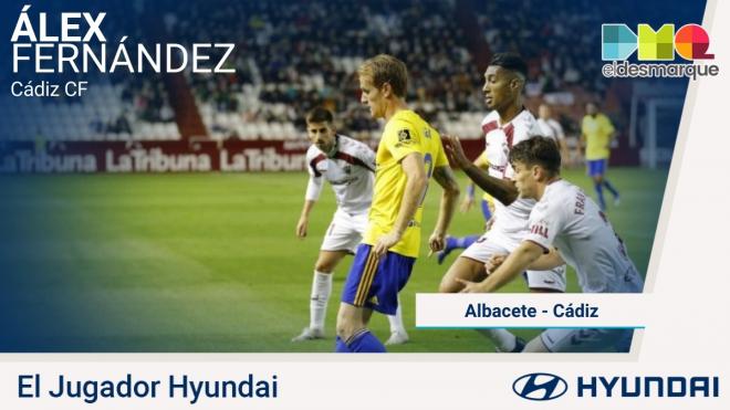 Álex Fernández, Jugador Hyundai del Albacete-Cádiz