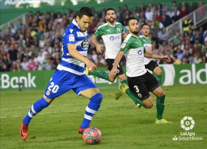 Partido entre el Dépor y el Racing de la primera vuelta (Foto: LaLiga).