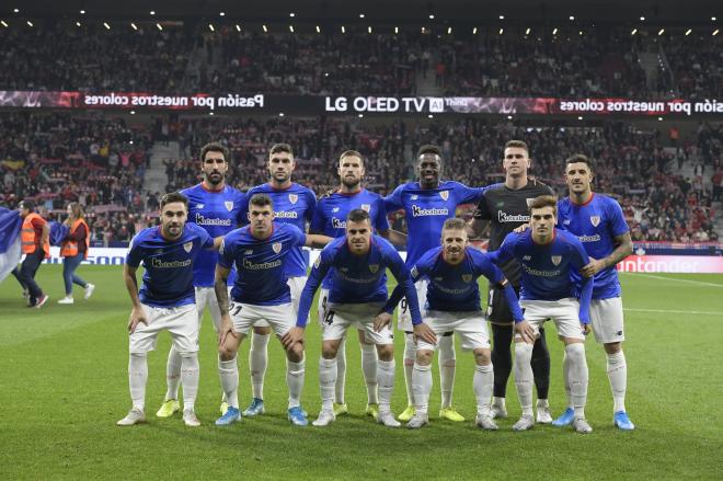 Once inicial del Athletic frente al Atlético este sábado en el Wanda Metropolitano (Foto: Athletic Club).