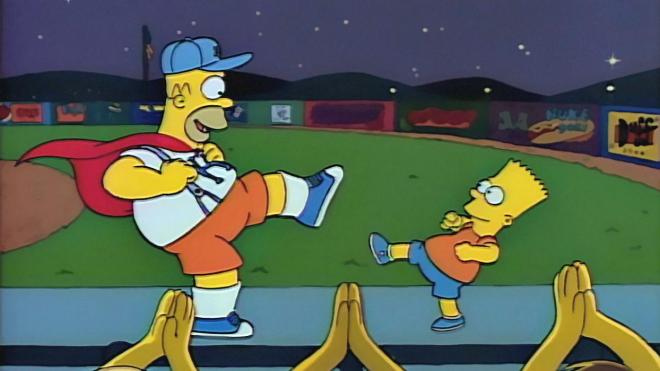 Fotograma del capítulo de Los Simpson 'Homer, el bailón', de la Cadena Fox.