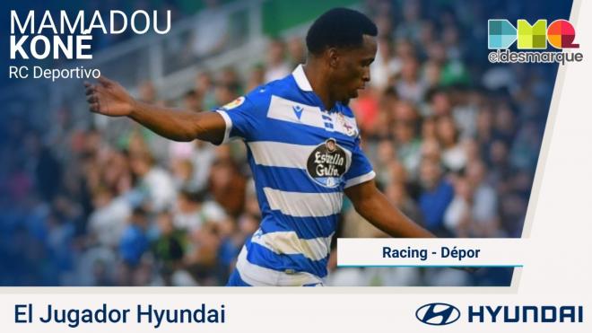 Mamadou Koné, Jugador Hyundai del Racing-Dépor.