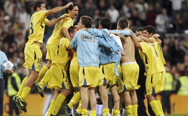 Celebración del Alcorconazo tras eliminar al Real Madrid en Copa del Rey.