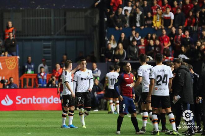 Rodrigo Moreno vuelve a la convocatoria del Valencia tras ser expulsado contra Osasuna (Foto: LaLiga).