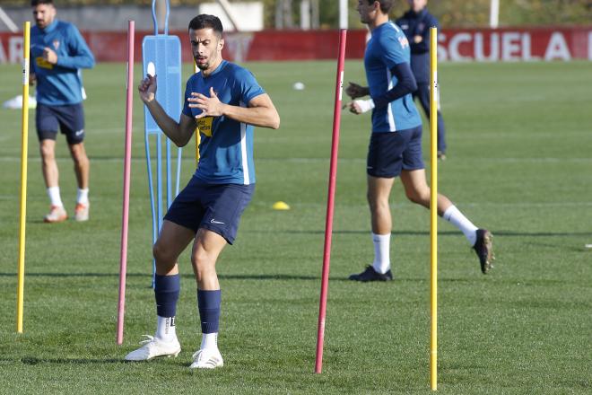 Entrenamiento Real Sporting (Foto: Luis Manso).