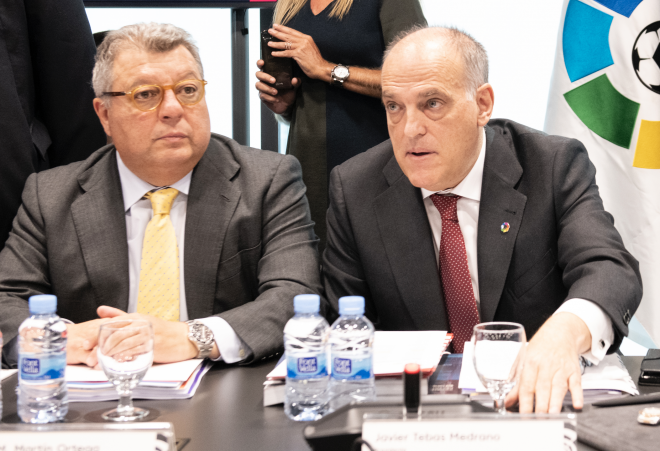 Javier Tebas, presidente de LaLiga, deberá buscar fechas tras aplazarse la Eurocopa a 2021 (Foto: LaLiga).