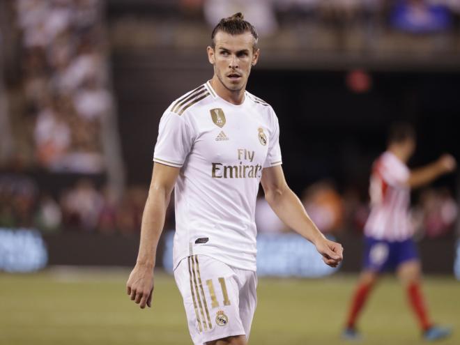 Gareth Bale, en el derbi de pretemporada Real Madrid-Atlético.