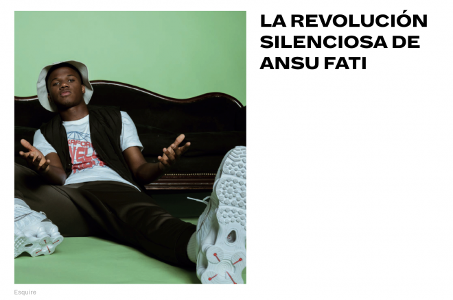 Ansu Fati, en la revista Esquire.