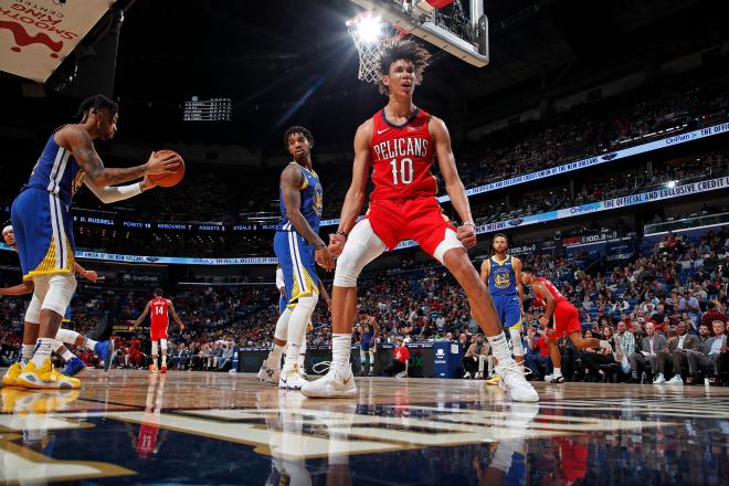Los Pelicans fueron incapaces de superar a los Warriors de Golden State en la NBA (Foto: @PelicansNBA).