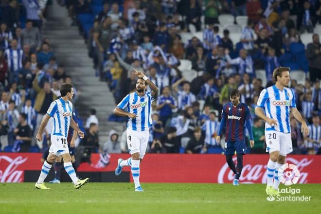 Willian José logró el 1-2 a los dos minutos de la reanudación (Foto: LaLiga).