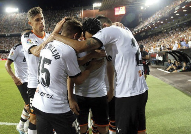 Alegría gol del Valencia CF (Foto: Instagram Gabriel Paulista)