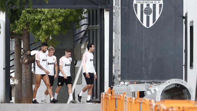 Soler y Coquelin no entrenan con el Valencia CF (Foto: David González)