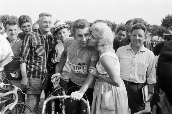Jacques Anquetil y su mujer Janine.