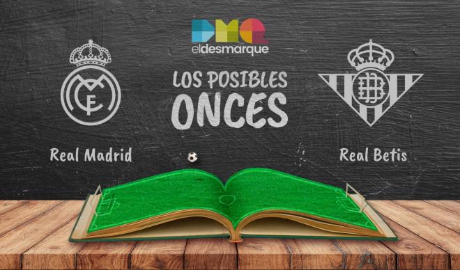 Los posibles onces del Real Madrid-Betis.
