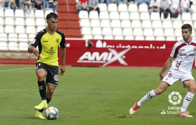 Robert Mazan, en el Albacete-Tenerife (Foto: LaLiga).