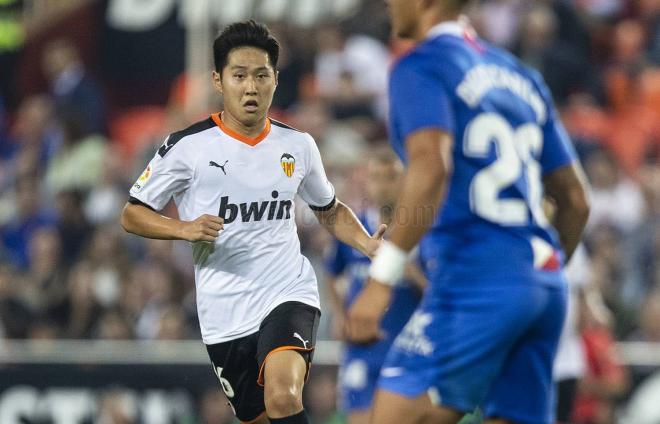 Kangin Lee en el Valencia-Sevilla (Foto: Valencia CF)