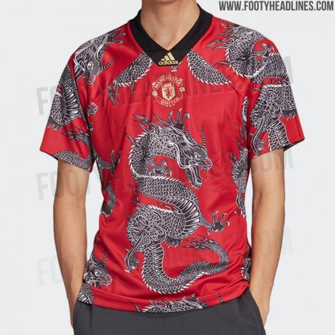 La camiseta del Manchester United por el Año Nuevo Chino.