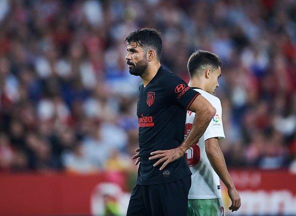 Diego Costa, tras fallar el penalti ante el Sevilla.