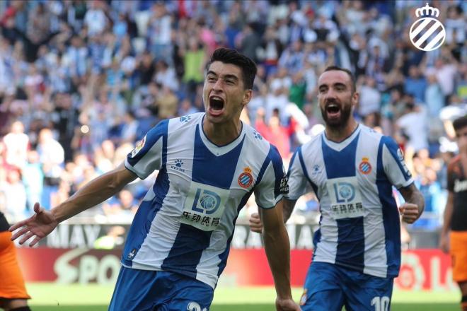 Los jugadores del Espanyol celebran un gol (Foto: LaLiga)