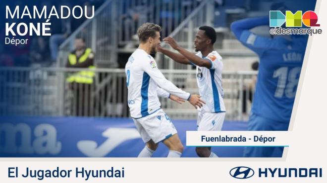 Mamadou Koné, Jugador Hyundai del Fuenlabrada-Dépor