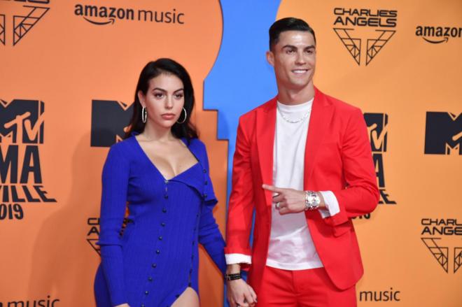 Cristiano Ronaldo y Georgina, en los Premios MTV 2019 de Sevilla.