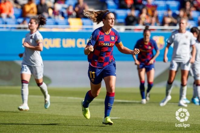 Alexia Putellas celebra su gol ante el Levante.