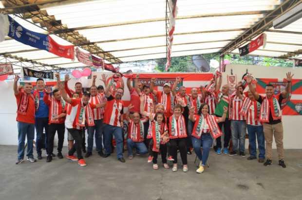 Fundadores de la peña del Athletic Club en Manizales (Foto: José Fernando Tangarife | LA PATRIA).