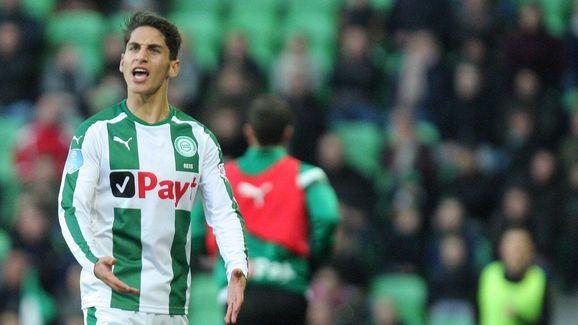 Reis, en un partido con el Groningen.