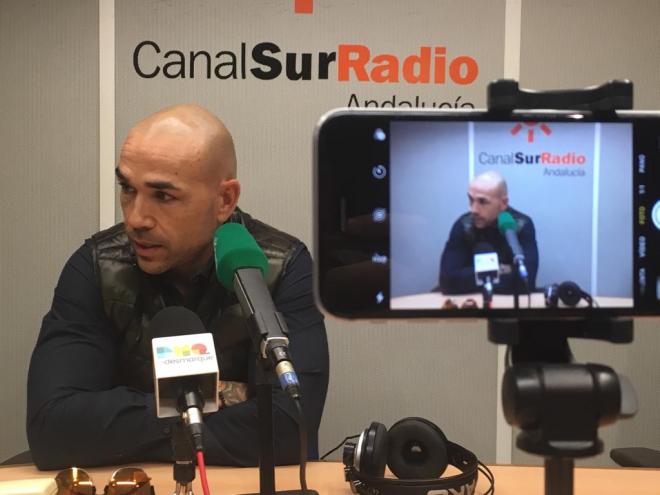 Manolo Gaspar, en Canal Sur Radio (Foto: D. Marín).