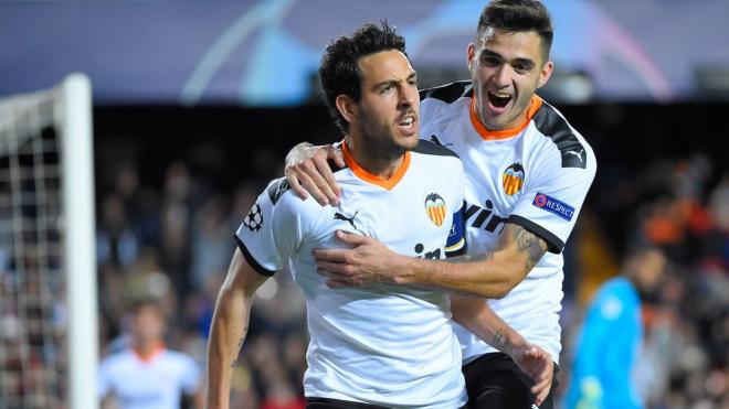 Parejo celebra su gol ante el Lille (Foto: Valencia CF)