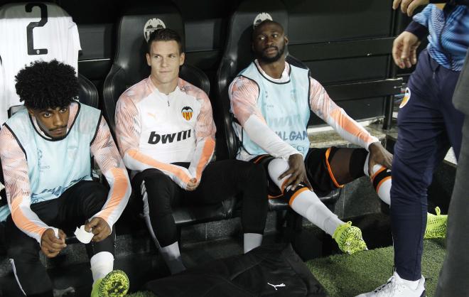 Mangala entró por primera vez en una convocatoria en el Valencia CF - Lille (Foto: David González)