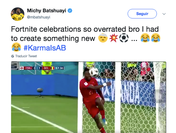 Batshuayi se tomó con humor una acción similar en el Mundial de Rusia y ahora vacila a Kepa