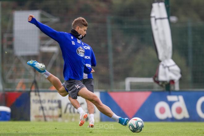 Samuele Longo en Abegondo (Foto:RCD)