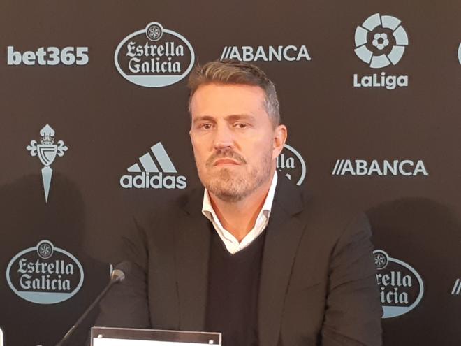 Óscar García, entrenador del Celta de Vigo.