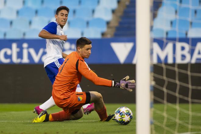 Gol del Real Zaragoza ante el APOEL (Foto: Daniel Marzo).