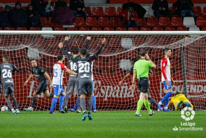 Borja López, tras el gol de Higinio (Foto: LaLiga).