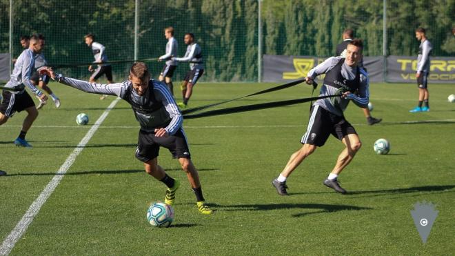 José Mari y Salvi, en un entrenamiento (Foto: CCF).