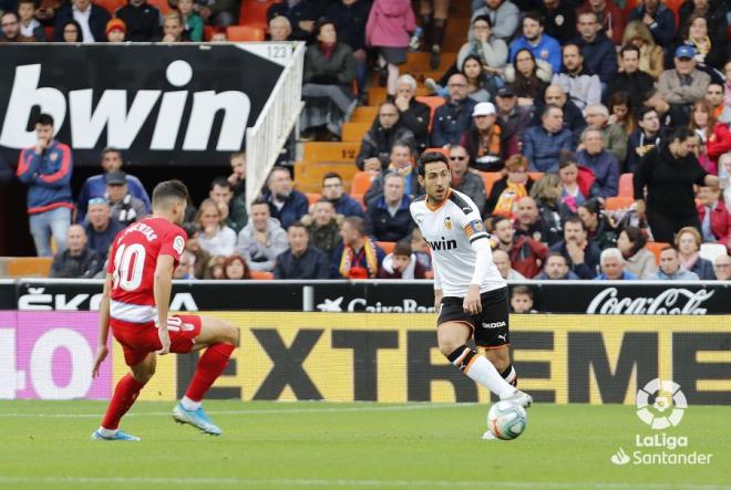 Parejo y Puertas, durante el encuentro.