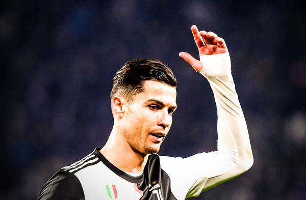 Enfado de Cristiano en el Juventus-Milan.