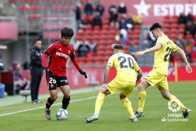 Kubo, durante el Villarreal-Mallorca (Foto: LaLiga).