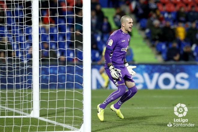 Rubén, ante el Getafe (Foto: LaLiga).
