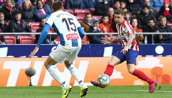 Trippier, en el duelo ante el Espanyol (Foto: Atlético de Madrid).