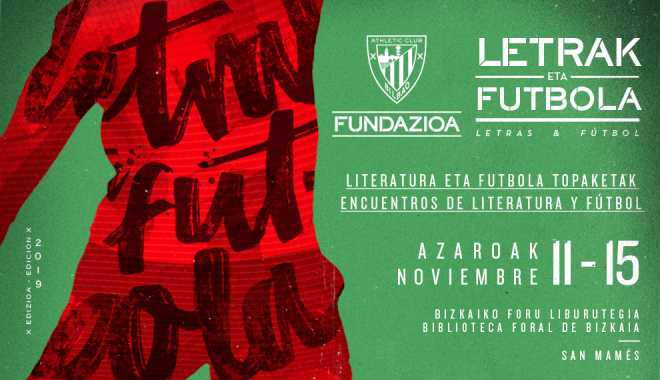 La décima edición de Letras y Fútbol se celebra esta semana en San Mamés.