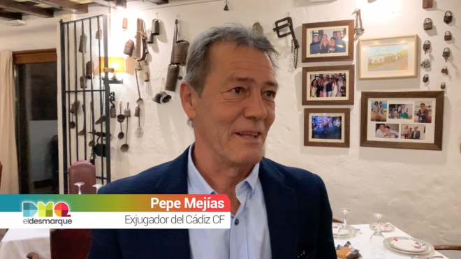 Pepe Mejías, exjugador del Cádiz CF, durante su entrevista con ElDesmarque.