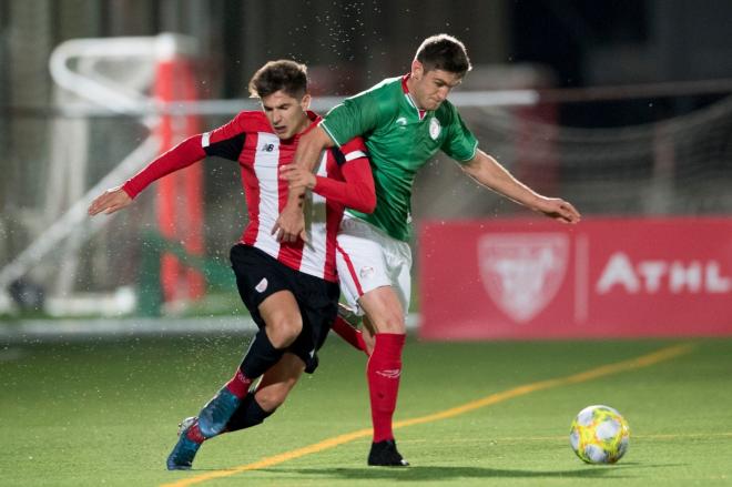 Aitor Seguín marcó el gol del Athletic frente a la selección de Euskadi (Foto: Athletic Club):