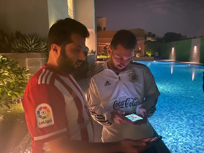 Turki Al-Sheikh y Leo Messi en Riad (Foto: @Turki_alalshikh).