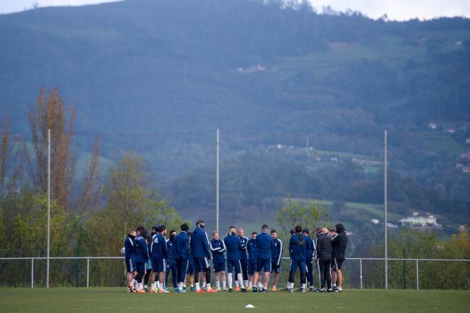 Último entrenamiento del Real Oviedo antes del derbi (Foto: ROV).