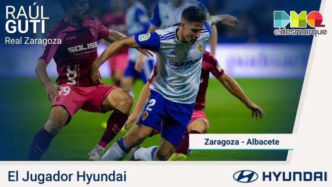 Raúl Guti, Jugador Hyundai del Real Zaragoza-Albacete..jpeg