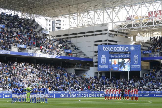 Real Oviedo y Sporting de Gijón se enfrentan en el derbi asturiano en el Carlos Tartiere (Foto: Luis Manso).