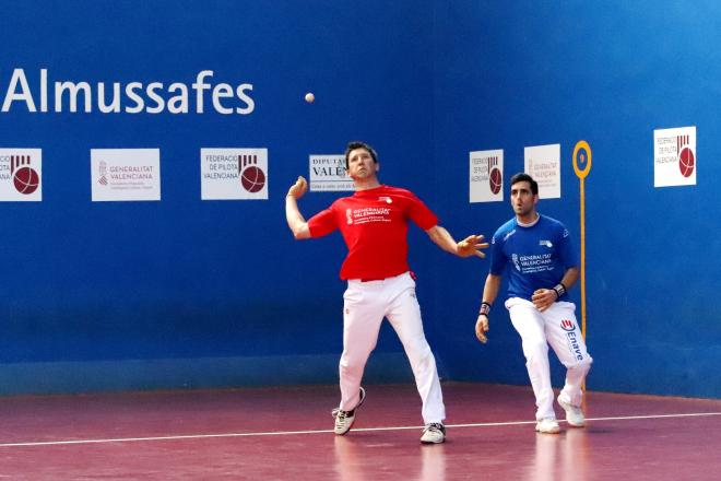 Alejandro i Pasqual en la final de 2018. (Foto: Comité Frontó)